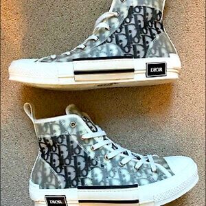 Dior B23 Hi Top Sneakers Oblique Monogram